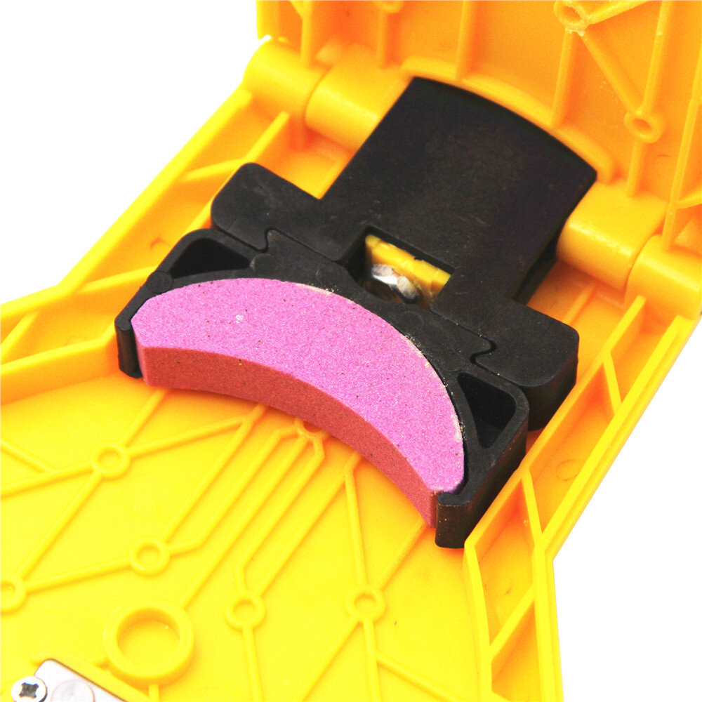 NANWEI Chainsaw Sharpener Portable Chain Saw Sharpener Work Fast-Sharpening Stone Grinder Tools Yellow