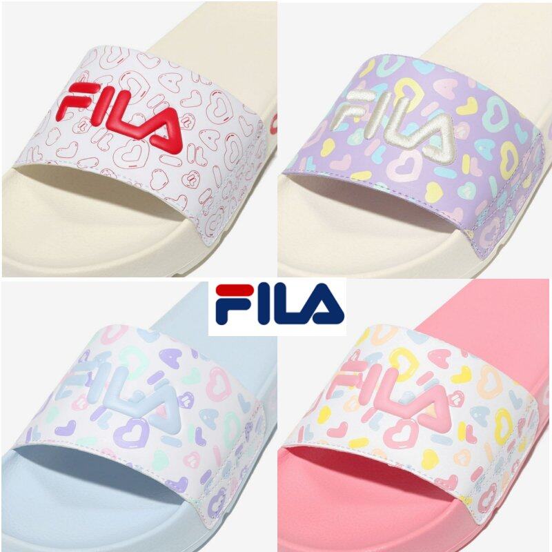 Girls deals fila slides