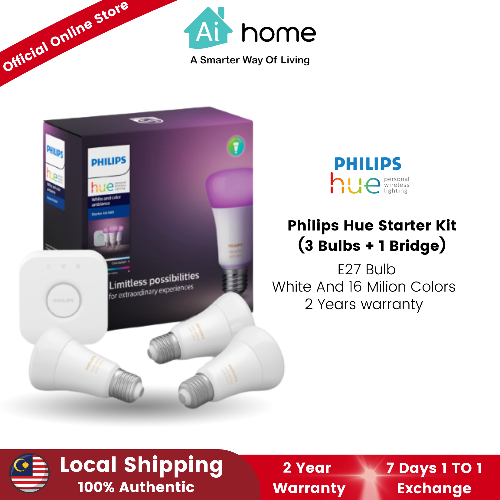 philips hue bulb warranty