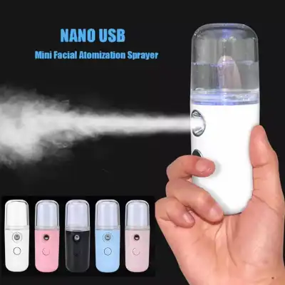 Aldawaar Mini Nano Water Mist Facial Sprayer Facial Steamer And Moisturizer Beauty Spray USB Rechargeable Humidifier 12P7