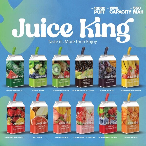 JUICE KING 10000 Puffs Disposable Pod Juiceking 10k Puff Lazada