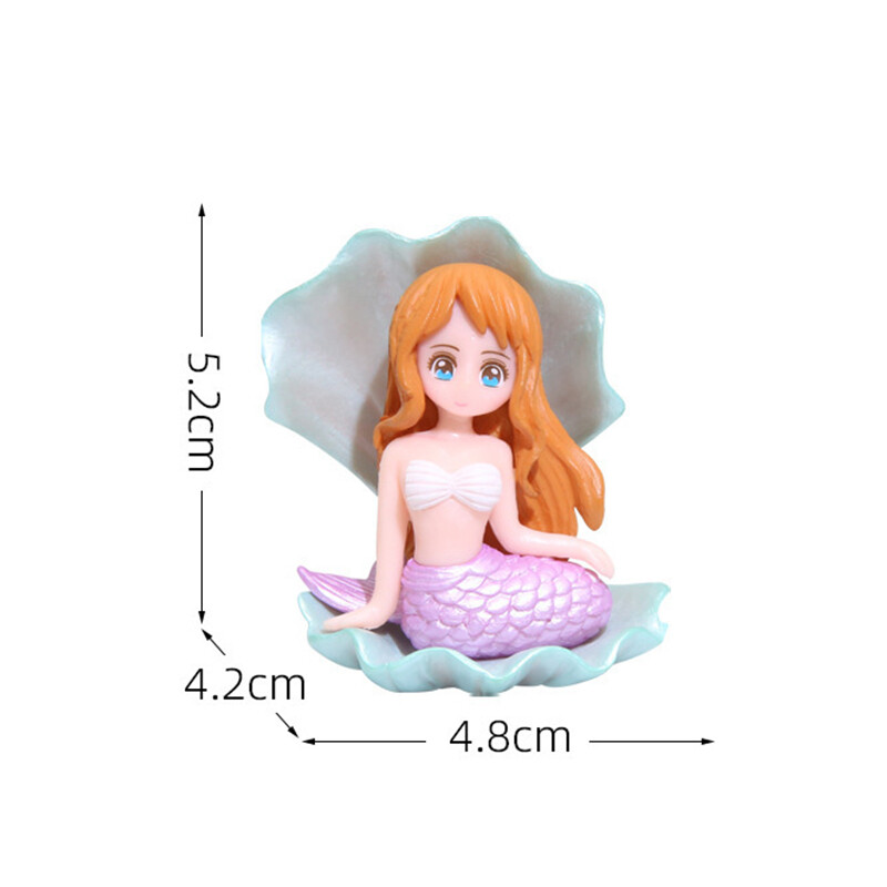 Aquarium Ornament Mermaid Resin Ornament Creative Cartoon Aquarium Fish Tank Landscaping Decoration