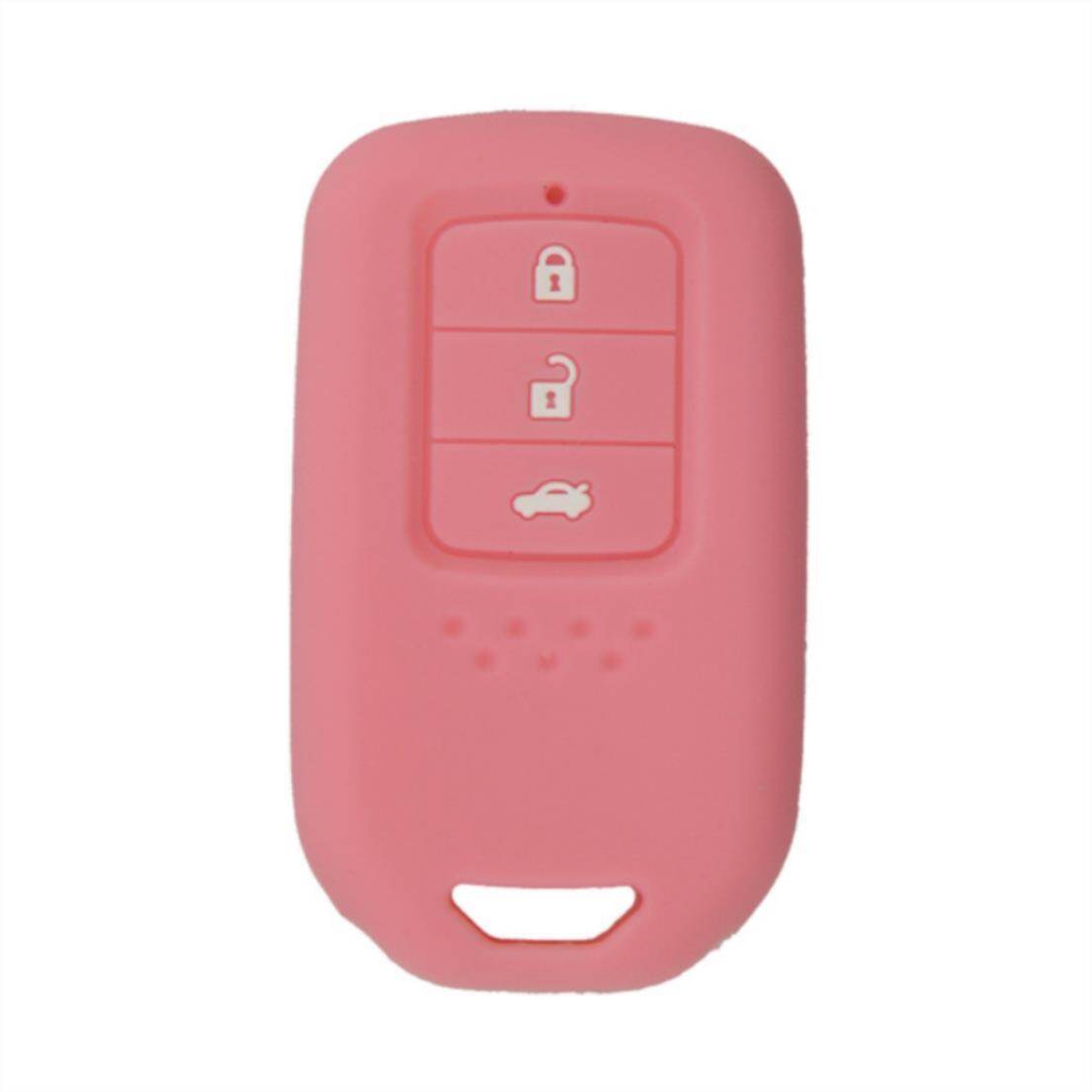 Car-styling Silicone Car Key Cover Case 3 Buttons. Honda Vezel City Civic Jazz Crv Crider Hrv Fit Freed Remote Key