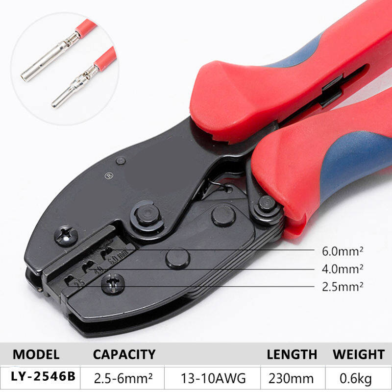 Ready Stocks Risin 2.5-6.0mm2 Crimping Tool Rachet Hand Tools Ly-2546b 