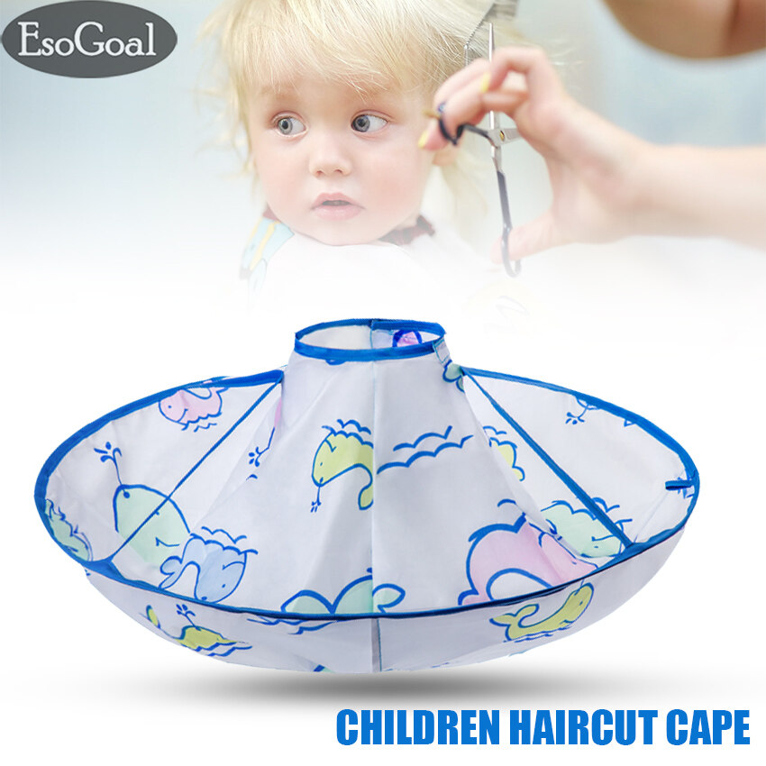 EsoGoal Haircut Cloth Salon Hairdressing Waterproof Haircutting Cloth 360°Salon Haircut Cape Hair Cutting Fold Umbrella Cape Apron Haircut Capes Cover Cloth with Adjustable Velcro - Phụ kiện cho tóc EsoGoal Haircut Cloth Salon Hairdressing Waterproof Haircutting Cloth 360°Salon Haircut Cape Hair Cutting Fold Umbrella Cape Apron Haircut Capes Cover Cloth with Adjustable Velcro - Phụ kiện cho tóc