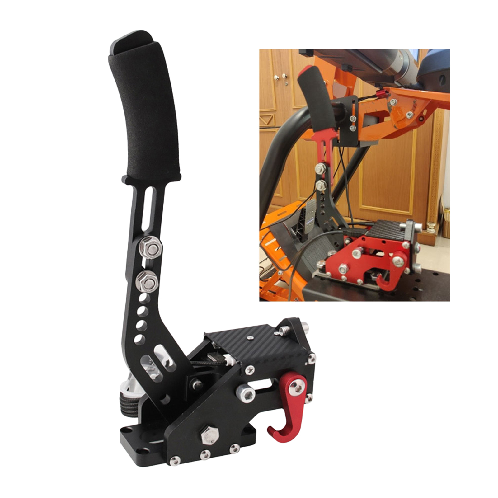 Bnmagic 14-bit aluminum alloy pc handbrake usb handbrakes clamp for racing games