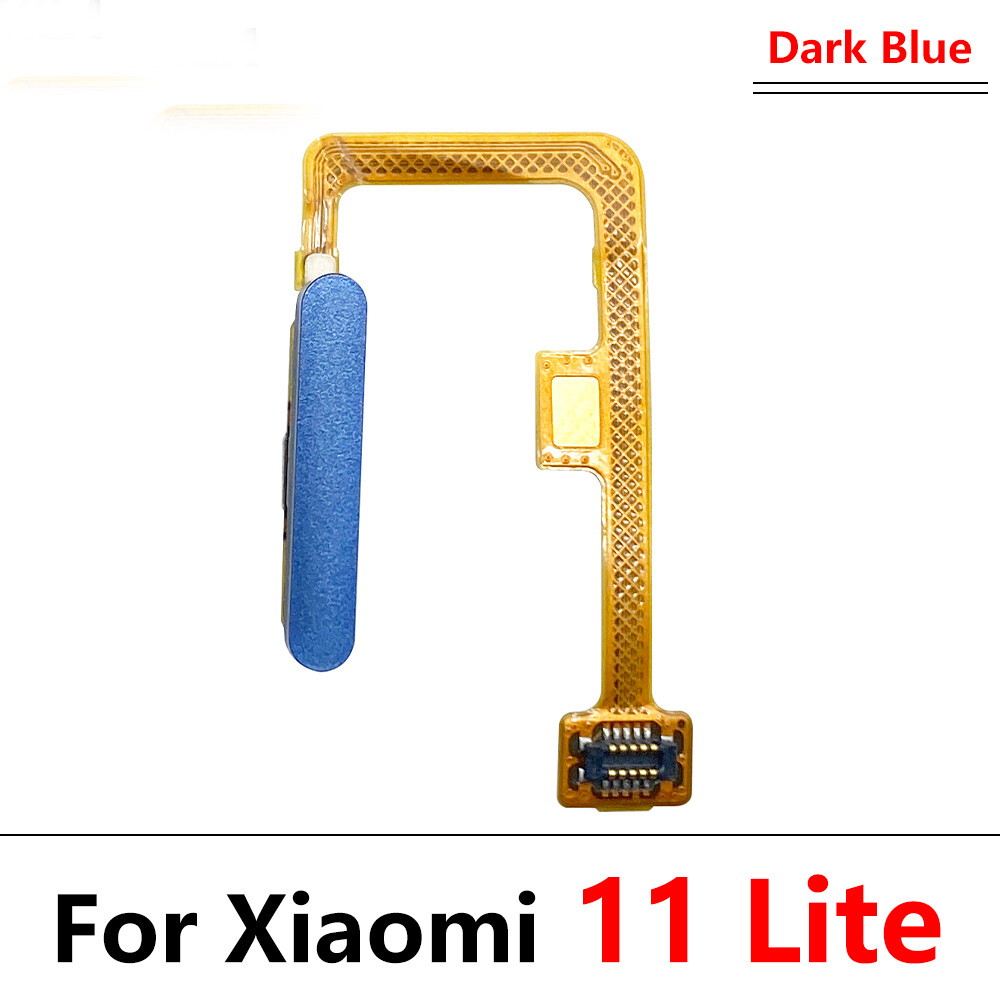 Cho Xiaomi mi 11 mi11 Lite cảm biến vân tay nhà phím trở về nút menu dải dây mềm cáp không cảm ứng ID