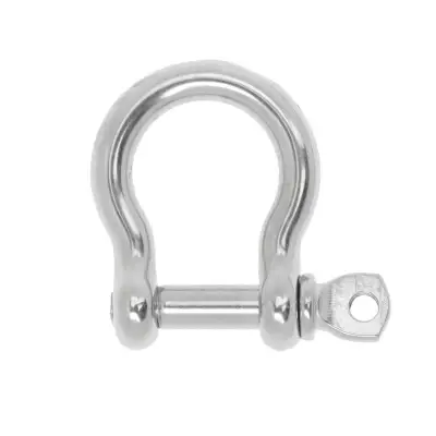 Daywolf 304 Stainless Steel Screw Pin Bow Shackle for Boat Anchor Chains