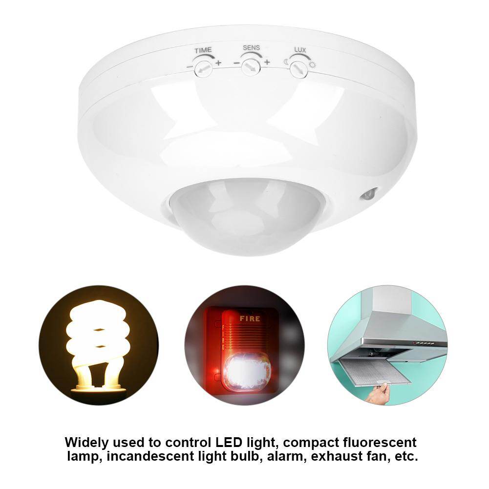 110V-240V Adjustable Body Motion Movement Ceiling Infrared Sensor Detector Light Bulb Switch