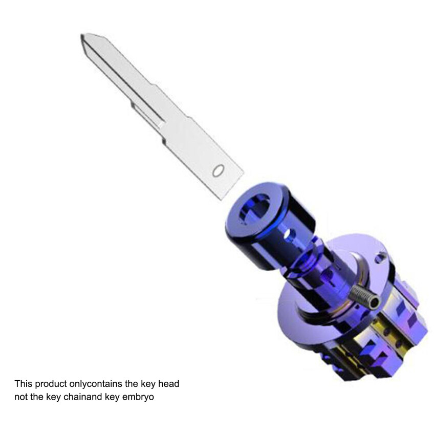 Universal Motorcycle DIY Key Head Titanium Key Cover For Key Handle ModifiedNot Include Key Chain