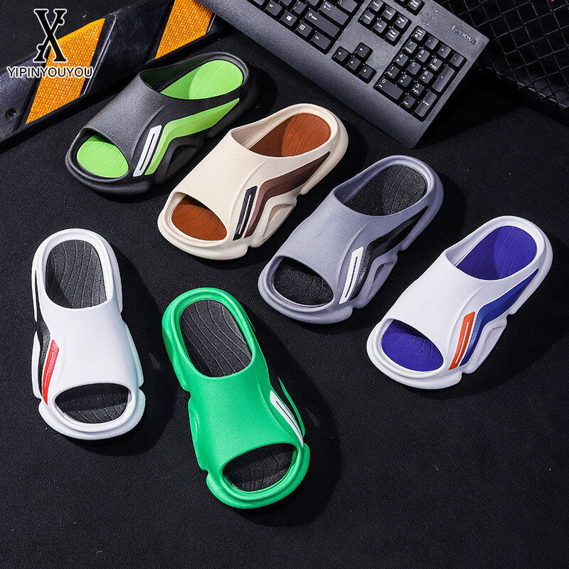 YIPINYOUYOU Dép Lê Nam Dép Xỏ Ngón Đế Mềm Thể Thao Chống Trượt Đế Mềm Thời