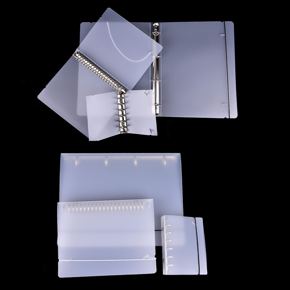 1Pc Ring Binder Matte Transparent A4/B5/A5/A6/A7 Loose-Leaf Notebook Case Ring Binder Notebook Shell File Folder Office School Supplies