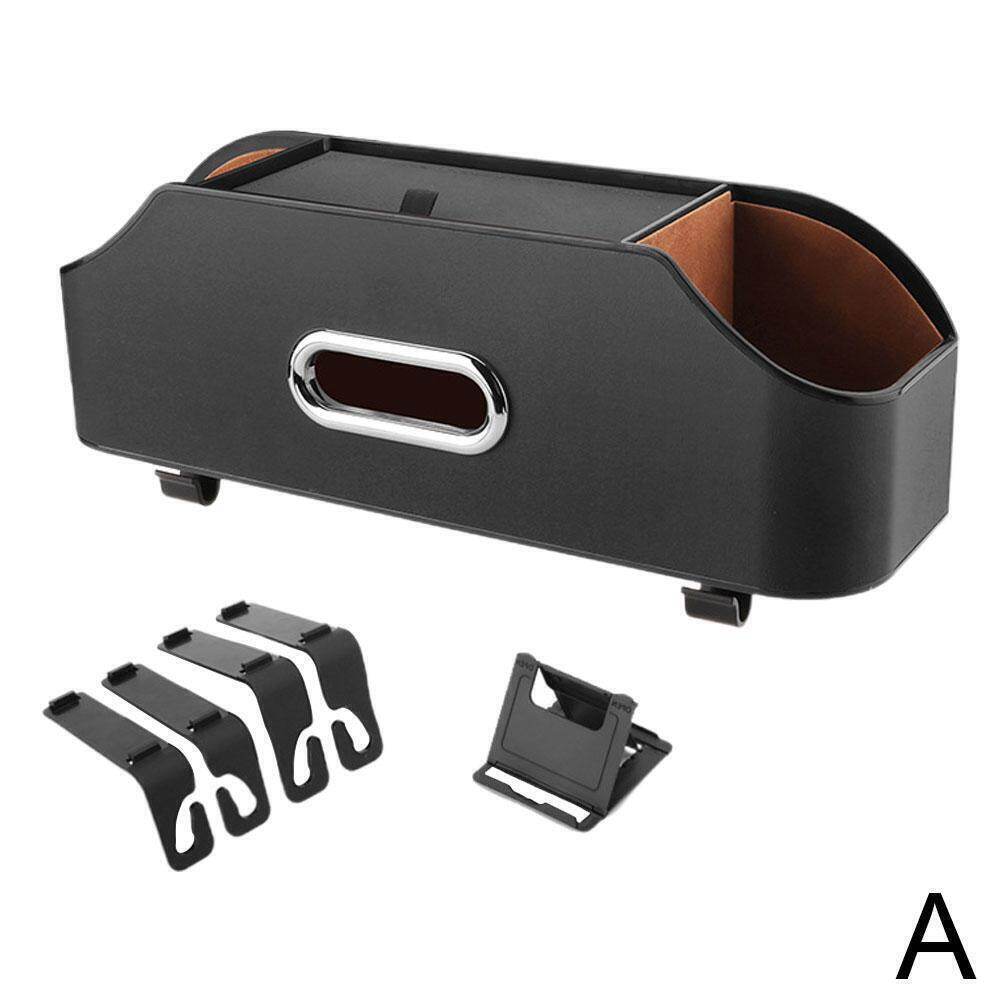 Car seat back storage bag Multifunctional car tissue box water cup holder car trash can