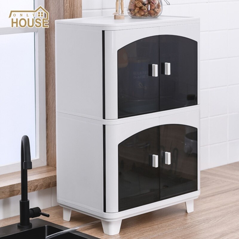 Shelf storage box kitchen drain cupboard with lid tableware storage box plastic dish rack