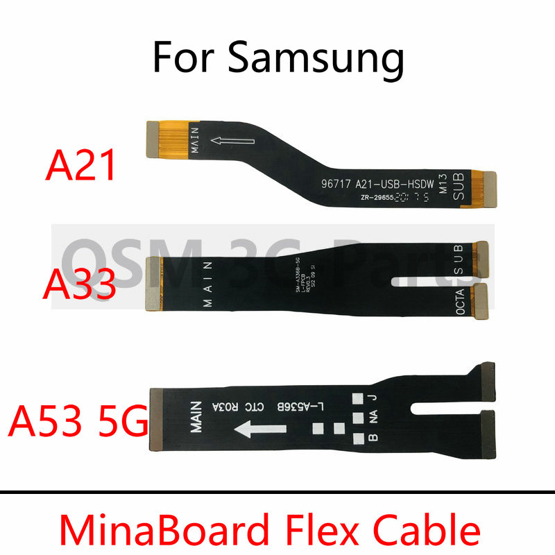 For Samsung A21 A32 4G A33 A52 A53 A72 Main Motherboard Flex Cable Mainboard Flex