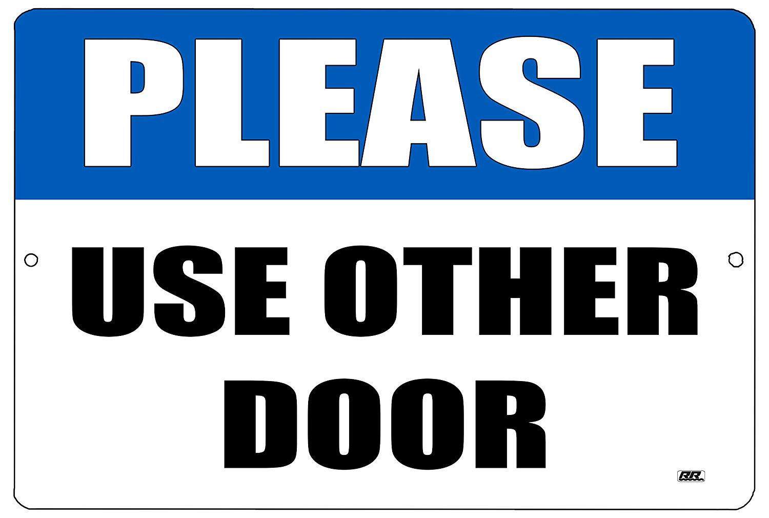 Please Use Other Door Metal Tin Sign Business Retail Store Home Large ...