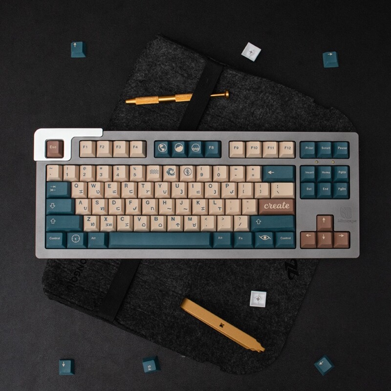 【Keycap Only】GMK Earth Tones keycaps 129 Keys Cherry Profile PBT Five ...