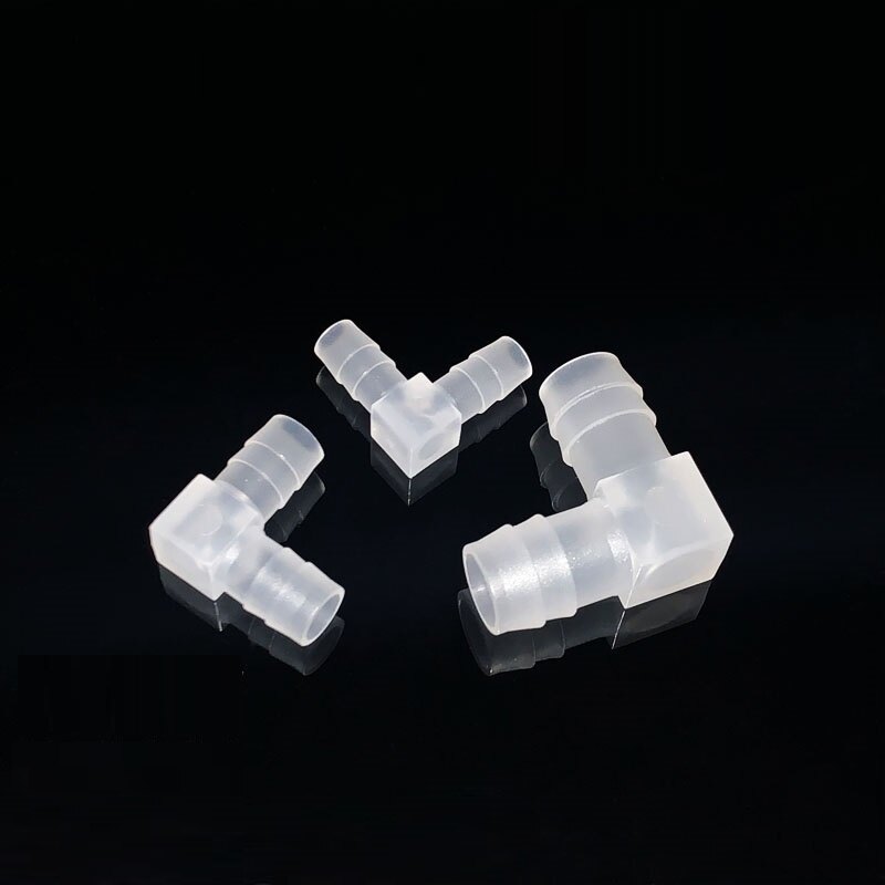 4mm~20mm Equal-diameter right-angle elbow L-shaped joint Plastic pagoda right-angle joint Hose joint Connector-5/20Pcs