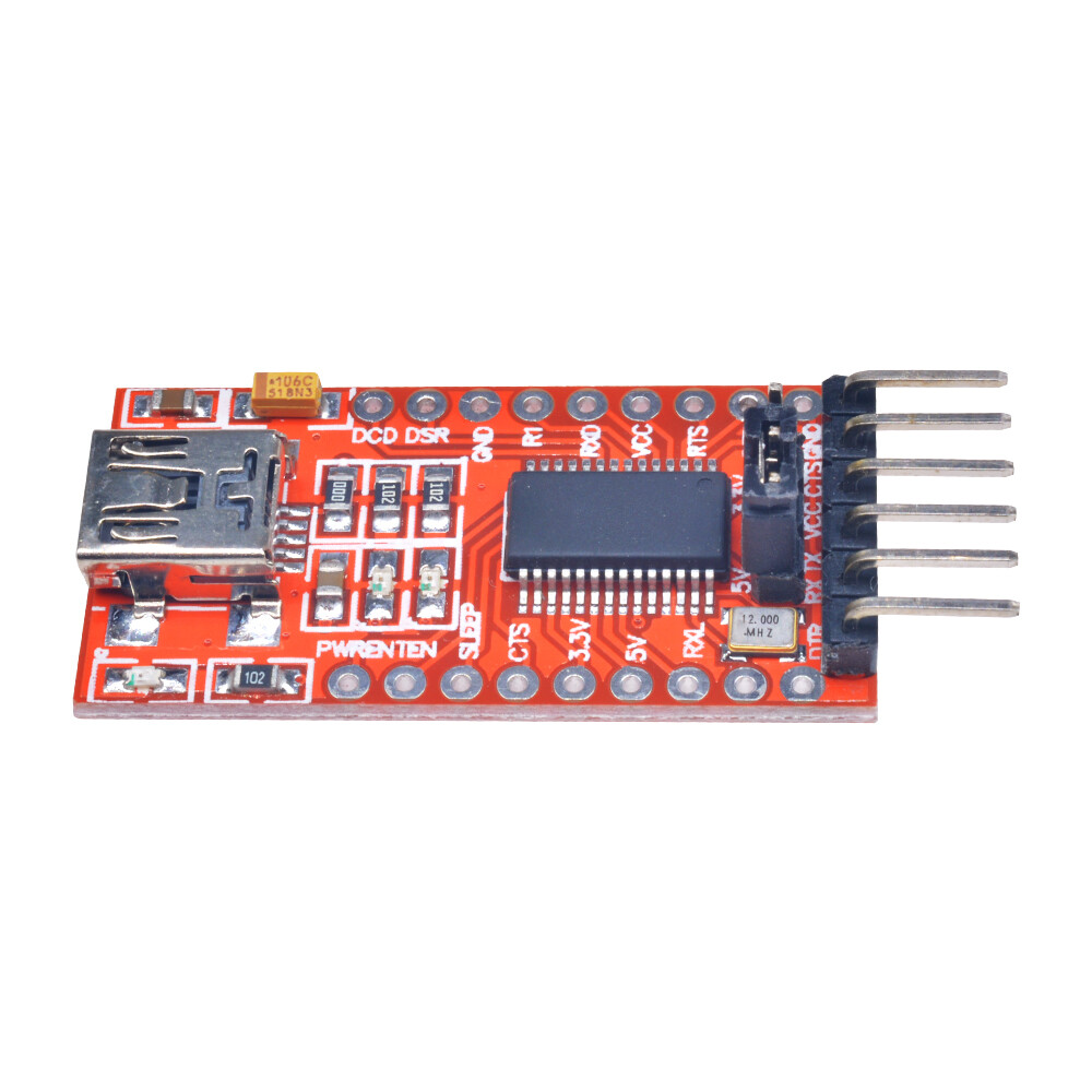 Original diymore 1/3/5pcs ft232rl ftdi serials adapter module mini port f. arduino usb to ttl 3.3v 5.5v