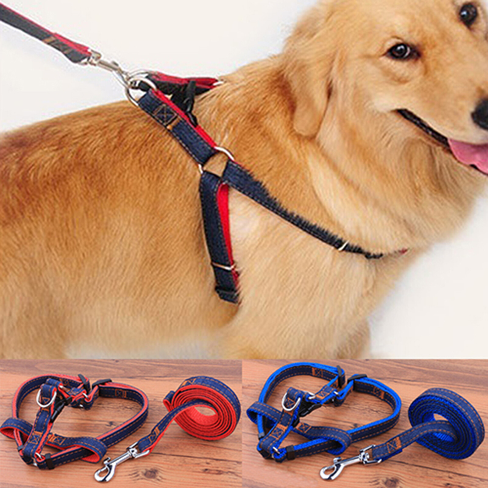 Adjustable Pet Dogs Walking Hand Strap Leash Traction Rope Harness Belt for Dogs Puppy