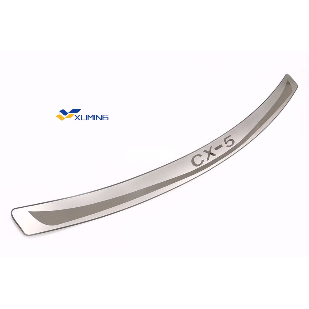 Carhanson car accessories for mazda cx5 cx 5 cx-5 trunk trim 2013-2021 stainless steel ultra thin rear bumper protector sticker