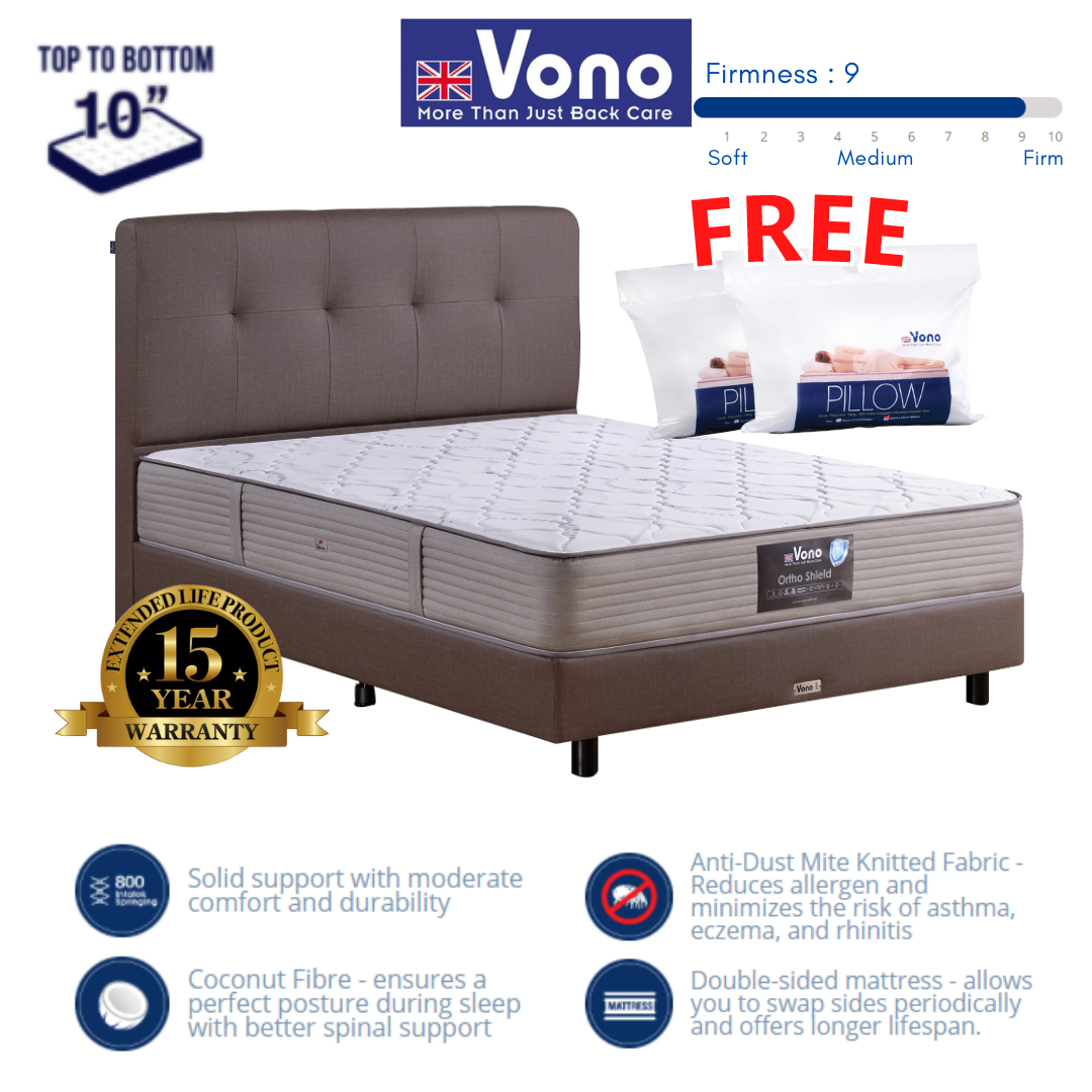🔥Nego Best Price 🔥Vono Ortho Shield Mattress 10 inches Tilam 床垫 15