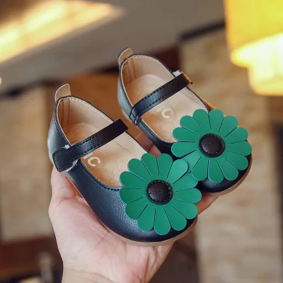 New Autumn Baby Girl Breathable Anti-Slip Flower Design Shoes Sandals Toddler Soft Soled First Walkers