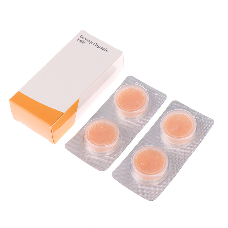 JUNMEI 4Pcs Hearing Aid Drying Capsules Desiccant Dehumidifier Drying Pallet for BTE