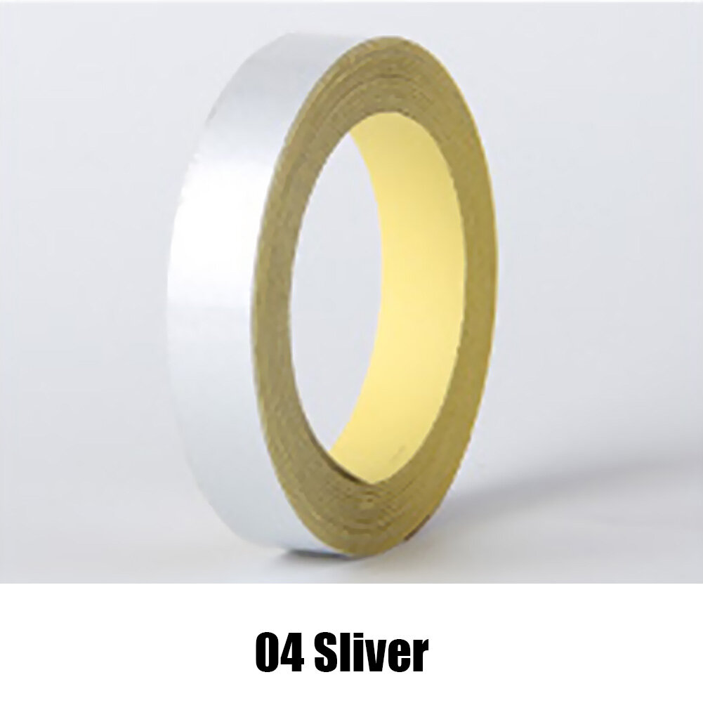 Sliver-5mx1cm Motorcycle Car Luminous Reflective Sticker Reflective Tape Roll Bright