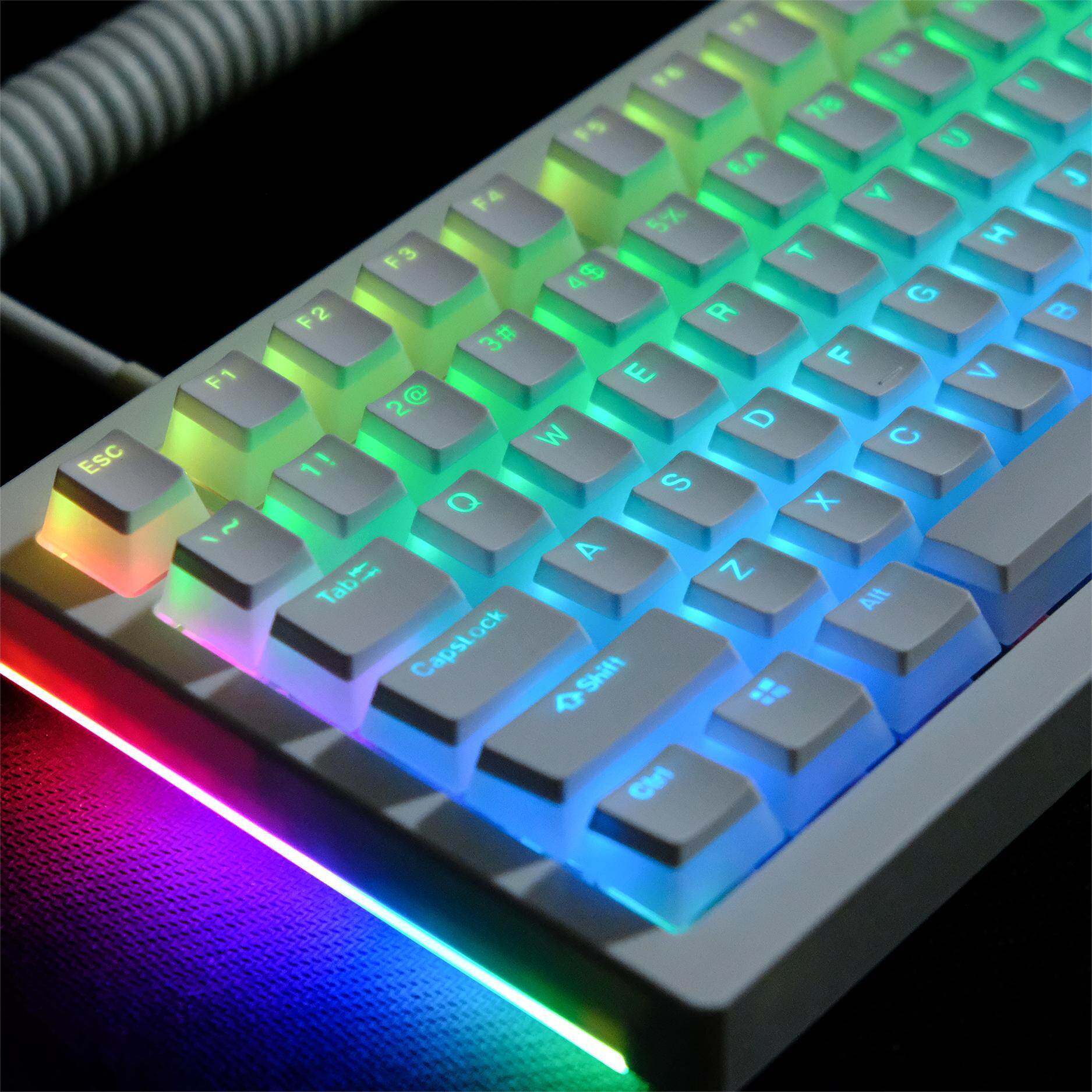 Pudding Keycaps PBT Dye-sub OEM Profile Keycap Custom Keycaps Compatible with Cherry Gateron MX Switches