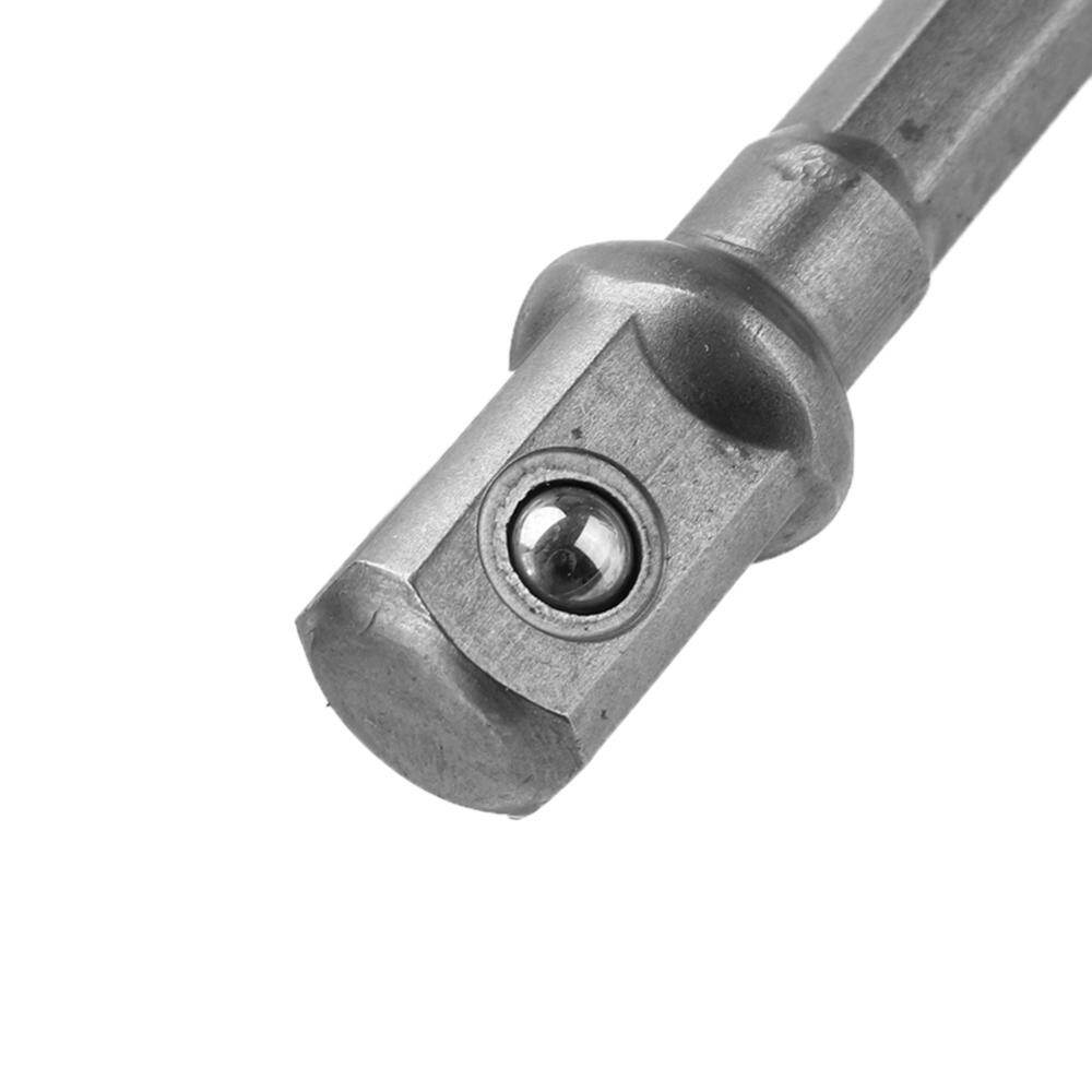 Socket Adapter Hex Shank to Square Head Extension Drill Bits Hex Bar Set