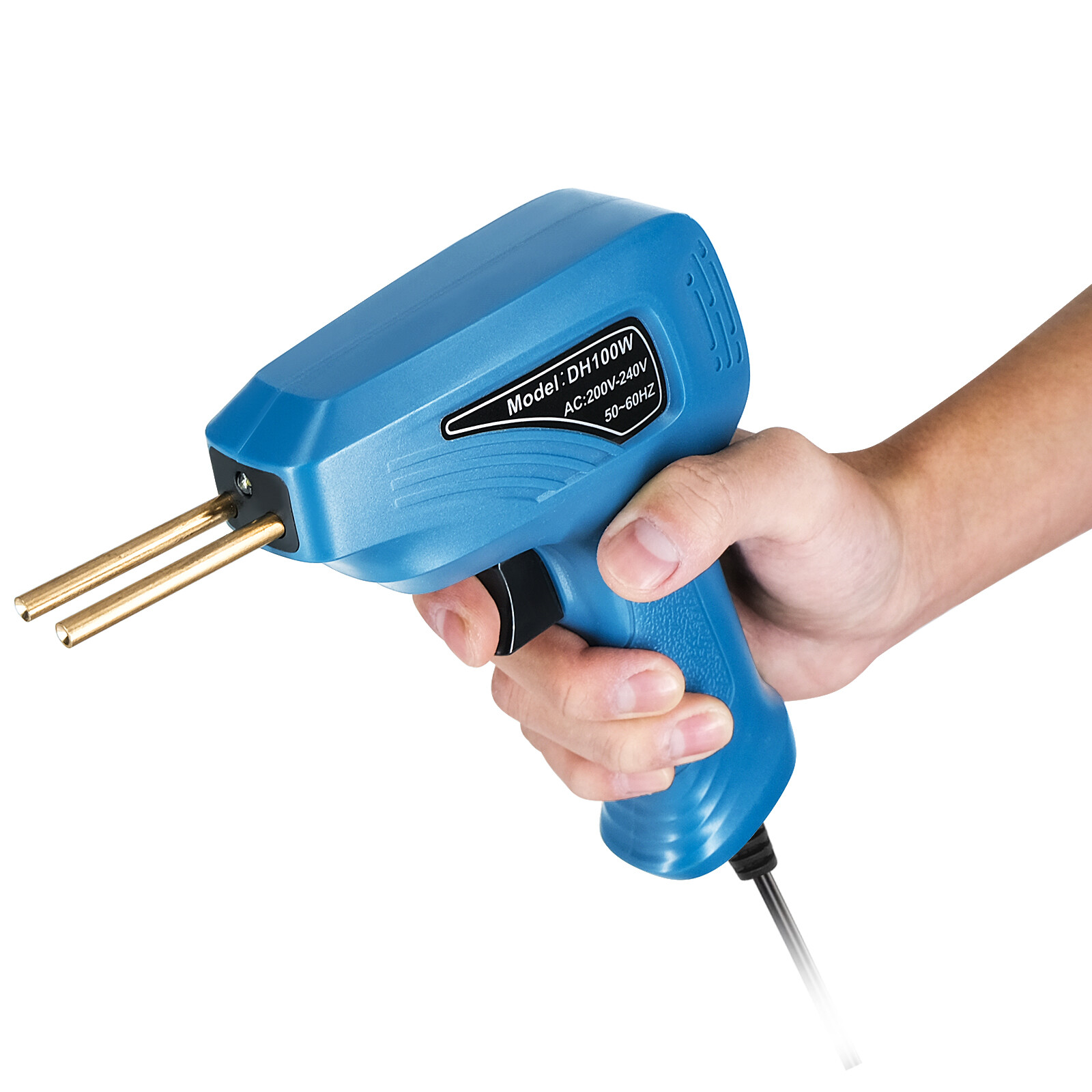Portable Handheld Plastics Welding Machine Panel Crack Repairs Kit Thermal Cutting Hot Stapler Plastics Repairing Tool Set with LED Light
