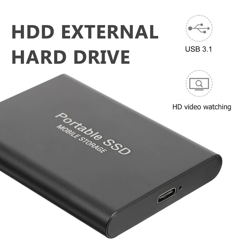 4TB Portable Hard Drive USB 3.1 TypeC External Solid State Drive