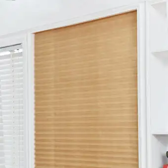 Chinatera Self Adhesive Pleated Blinds Half Blackout Bathroom