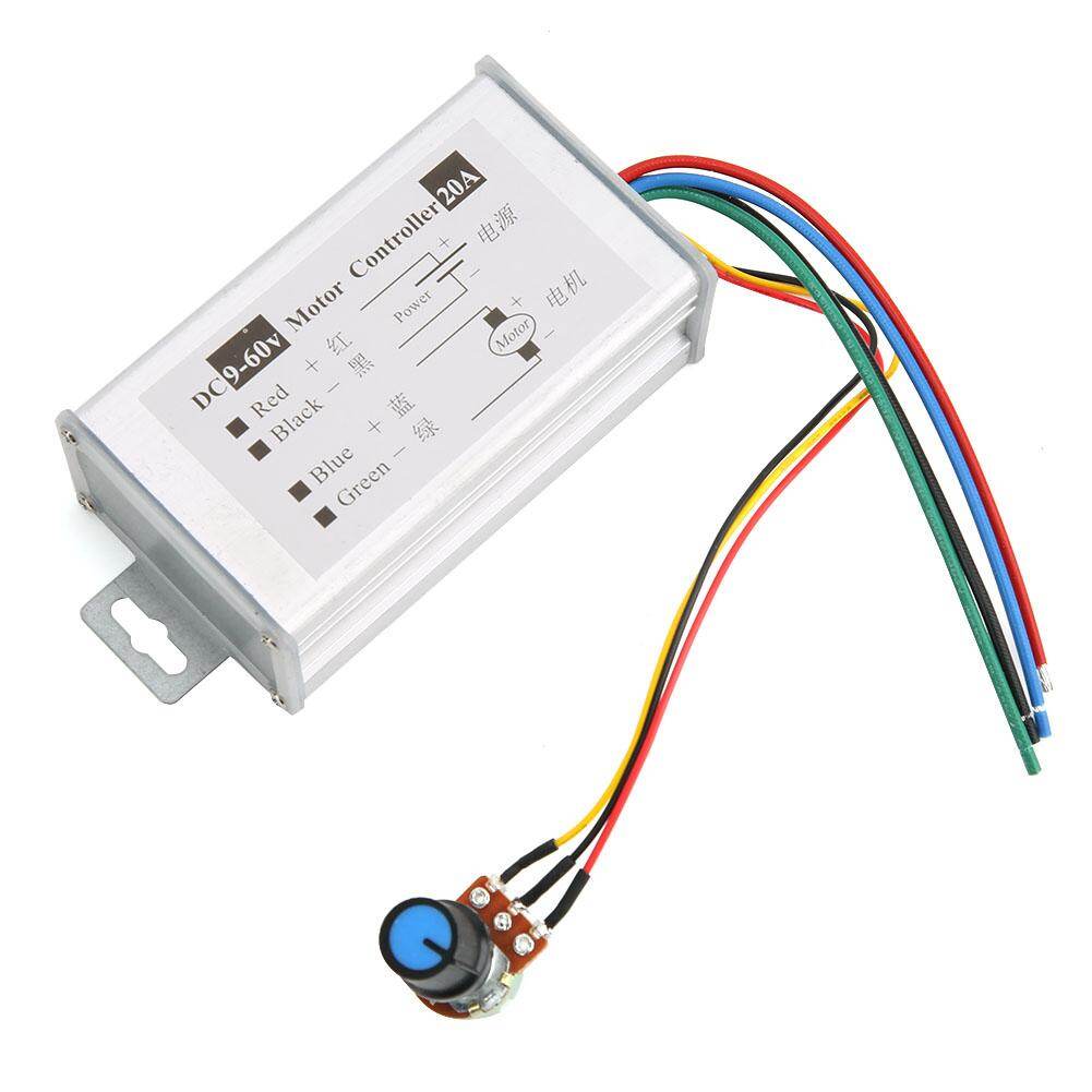Bộ Điều Khiển Tốc Độ Động Cơ Công Tắc Điều Khiển Chiết Áp PWM Biến Tốc Độ 20A 9V12V24V48V60V