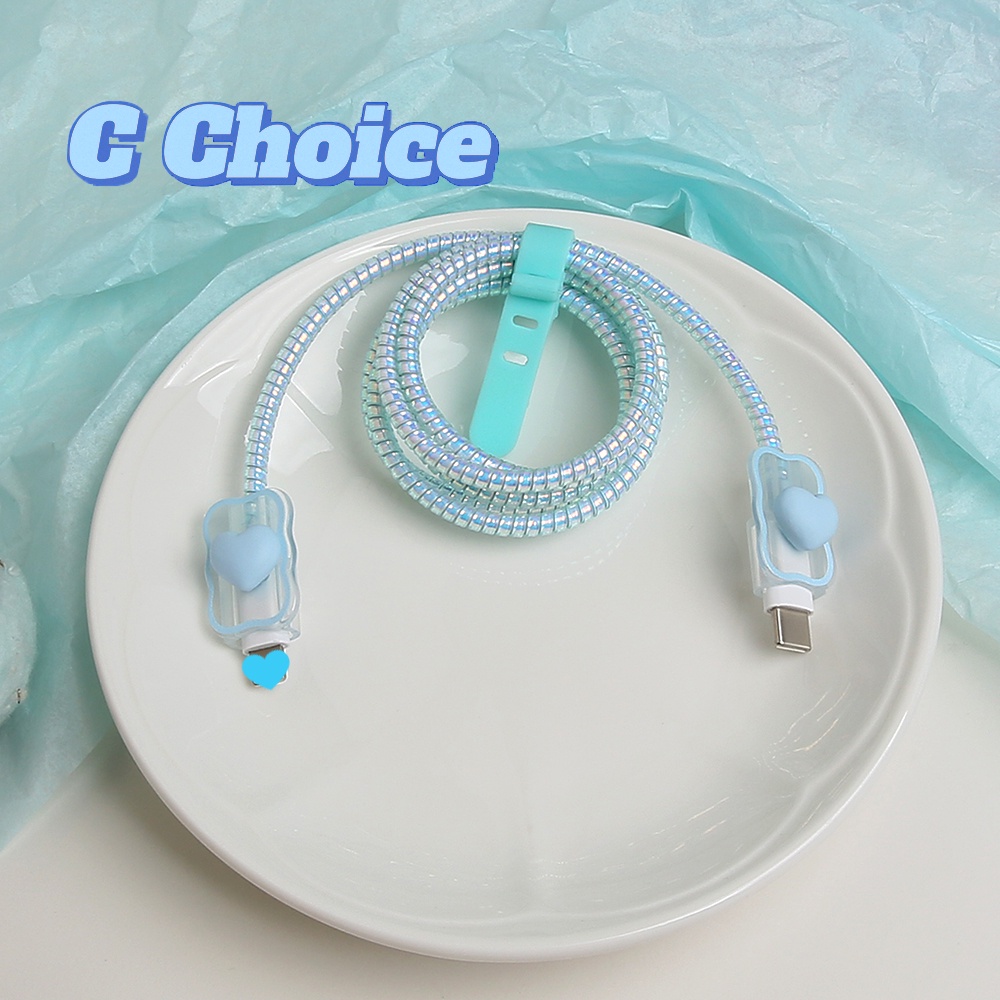INS Love Wave Pattern Compatible for iPhone Chargering Protector Cover 18w 20w for ipad chargering case Cable Protector Earphone Cord Protector Chargering for ip14promax 14pro 14 ip12 11pro