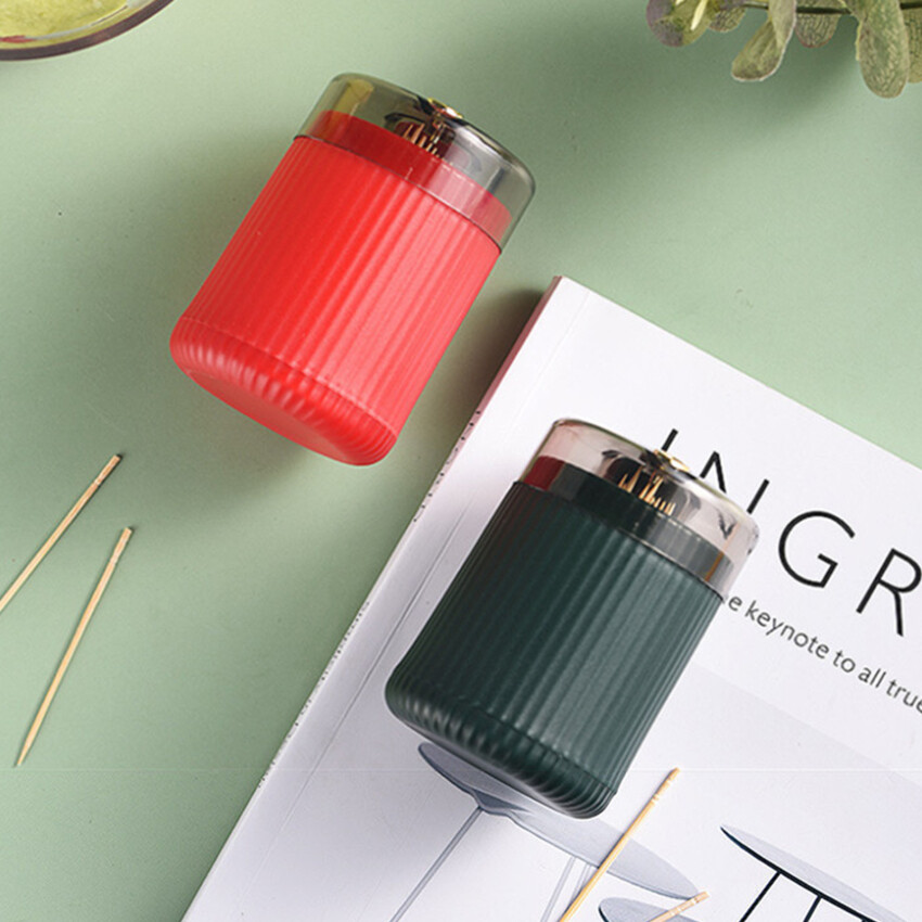 Modern Simple Pop-Up Toothpick Box Creative Press Type Automatic Pop-Up Toothpick Can Household Convenient Toothpick