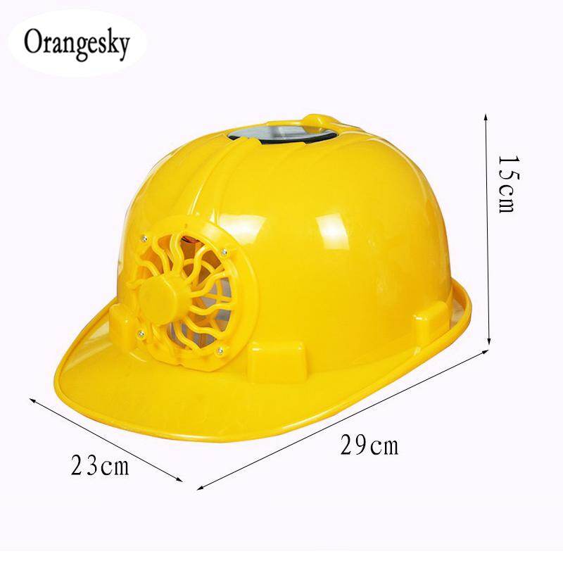 Solar Helmet Ventilated Safety Helmet with Cooling Fan COD (In Stock)