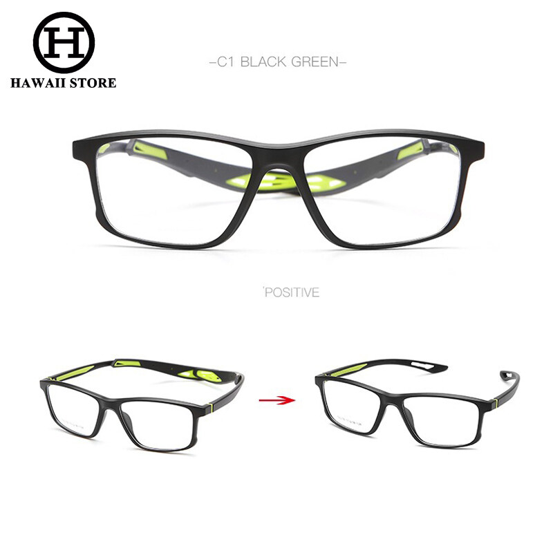 HAWAII Replacement Myopia Blue Light Glasses Sports Eyeglass TR90 Frame