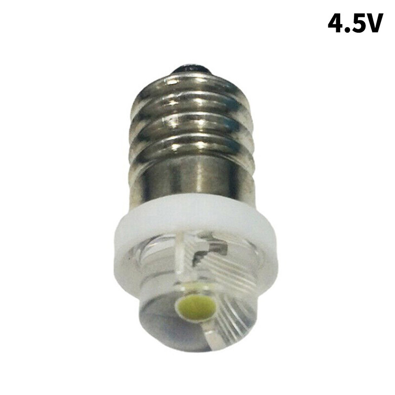 Snoopy Bóng Đèn Pin 3/4.5/6V 0.5W Bóng Đèn Thay Thế Ổ Cắm E10 LED Trắng 6000K