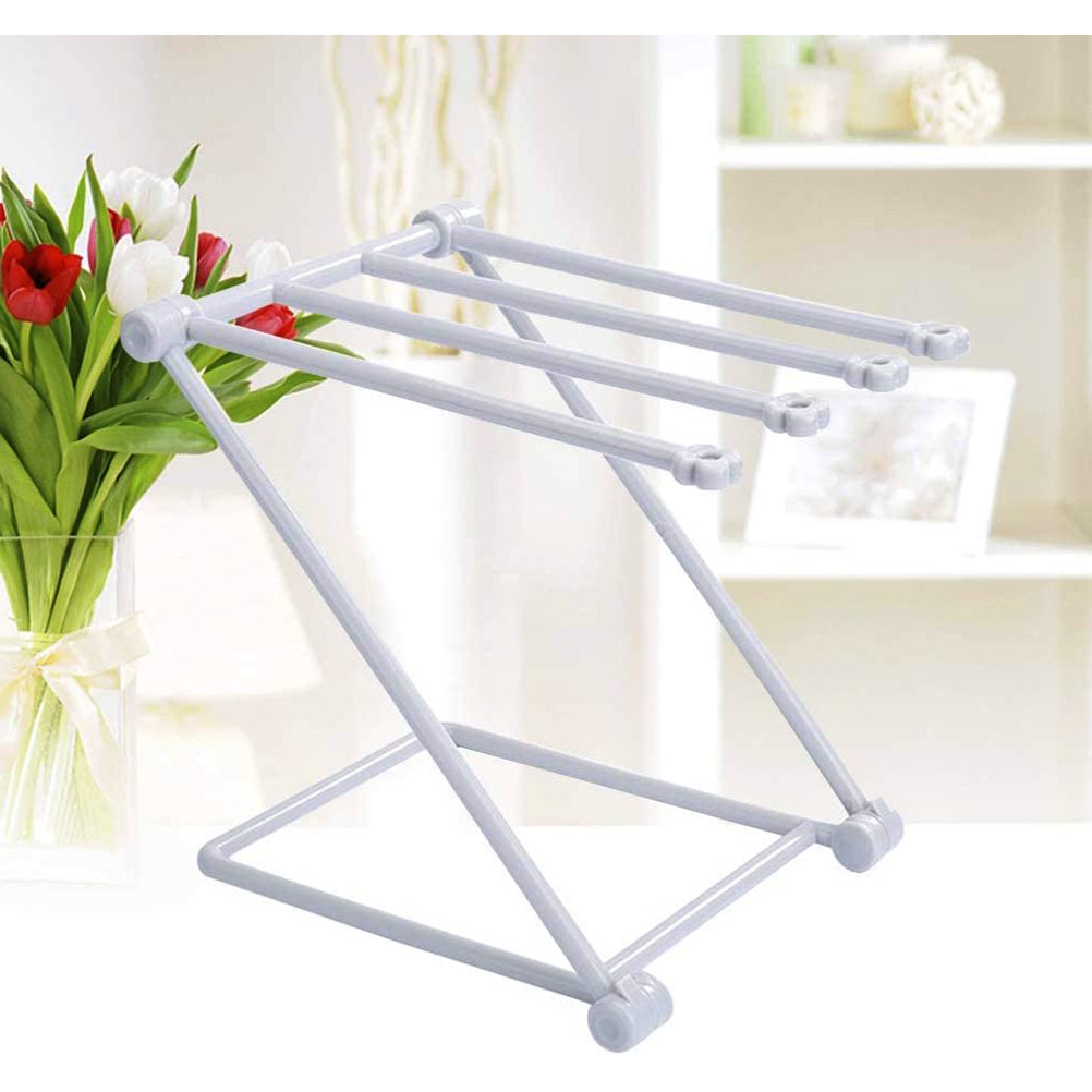 Finger Racks Towable Countertop Kitchen Towel Rack Foldable Fingertip Towel Holder Dishcloth ...