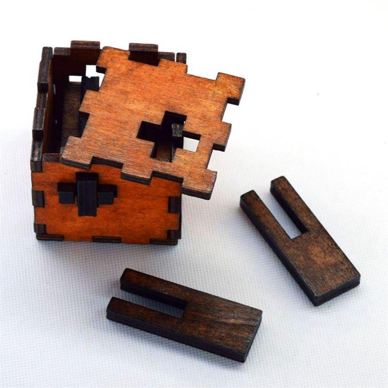 Wooden Intelligence Toy Chinese Brain Teaser Game 3D IQ Puzzle for Kids ...