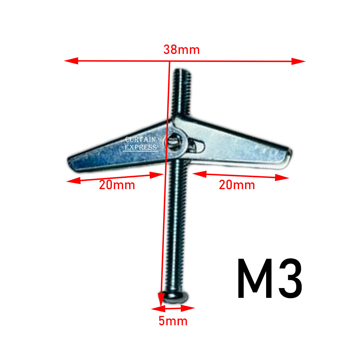 Butterfly Wallplug / Metal Spring Wall / Ceiling Wallplug / Spring