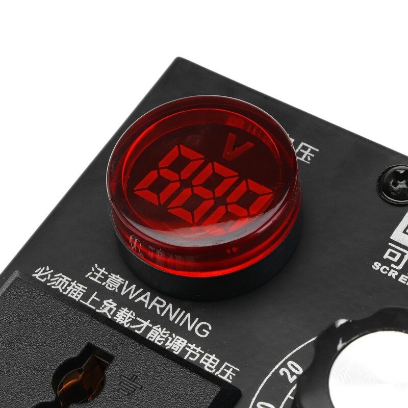 【Bộ Điều Khiển Tốc Độ Xoay Chiều 】Bộ Điều Chỉnh Điện Áp Biến Thiên 4000W Có Thể Điều Chỉnh Cho Bộ Điều Chỉnh Độ Sáng Động Cơ Quạt, Dụng Cụ Kim Loại AC 0-220V