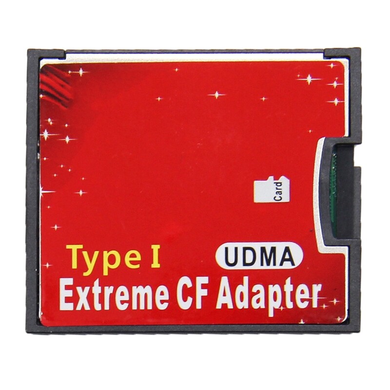 Single Port Micro-SD/SDXC TF to Compact Flash CF Type I Memory Card Reader Adapter