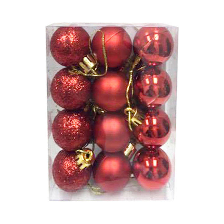 plain red ornaments