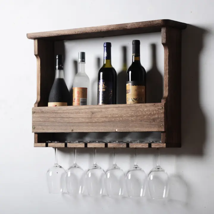 Solid Wood Wine Cabinet Rack, Wood Wine Cabinet