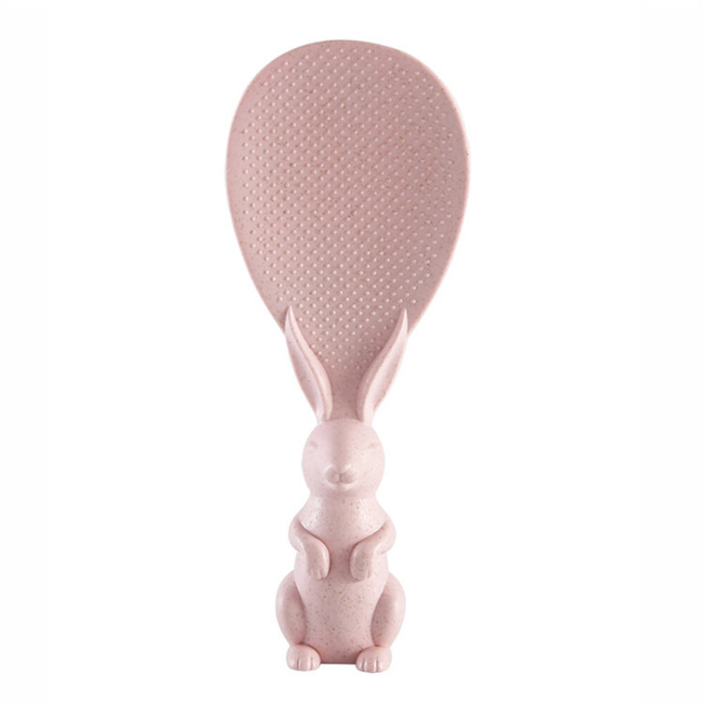 MyLife Store ladle, rice ladle, plastic ladle, kitchen utensils ​Rice ladle in the shape of a cute rabbit can be set up. Ladle bow. Rice does not stick to the ladle. Easy to clean