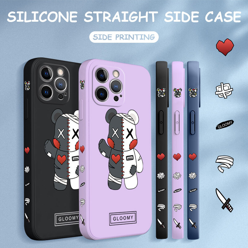 Hontinga Ốp Lưng Cho Xiaomi Redmi Note 10 Note 10S 4G Ốp Lưng Hình Gấu Hoạt Hình Dễ Thương Ốp Lưng Cao Su Họa Tiết Viền Silicon Mềm Lỏng Chính Hãng Ốp Lưng Bảo Vệ Toàn Bộ Máy Ảnh Ốp Lưng Điện Thoại Mềm Cho Nữ