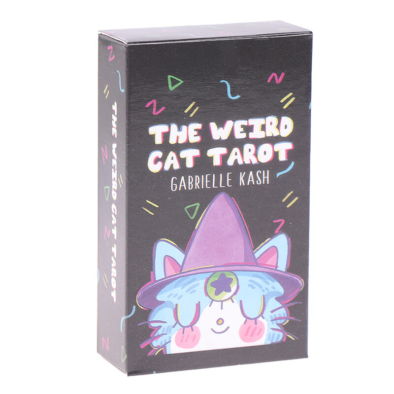 The Weird Cat Tarot Cards Oracle Card Prophecy Divination Deck Praty Board Game